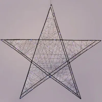 ΑΣΤΕΡΙ ΦΩΤΙΖΟΜΕΝΟ 78cm, 240 LED, 4,5V ΜΕΤΑΣΧΗΜΑΤΙΣΤΗ, TIMER, ΜΑΥΡΟΣΜΕΤΑΛΛΙΚΟΣ ΣΚΕΛΕΤΟΣ, ΜΑΥΡΟ ΧΑΛΚΙΝΟΚΑΛΩΔΙΟ,ΟΠΑΛ(ΚΙΤΡΙΝΟ/ΜΠΛΕ/Π