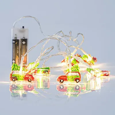 ΣΕΙΡΑ, 10 LED 5mm, ΜΕ ΑΚΡΥΛΙΚΑ ΑΥΤΟΚΙΝΗΤΑ 3,7cm, ΜΠΑΤΑΡΙΑΣ 2xAA,ΔΙΑΦΑΝΟ PVC ΚΑΛΩΔΙΟ, ΘΕΡΜΟ ΛΕΥΚΟLED, ANA 10cm, ΠΡΟΕΚΤΑΣΗ ΠΑΡΟΧΗΣ