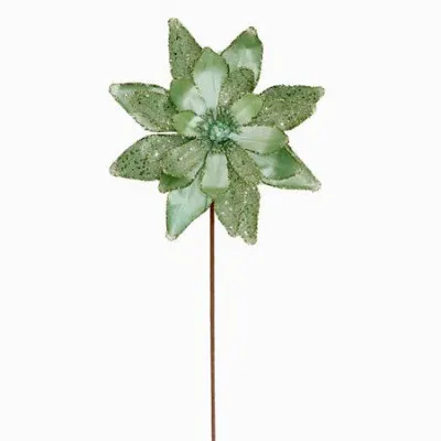 AX860 GILTTERED MAGNOLIA SLATE GREEN D30CM