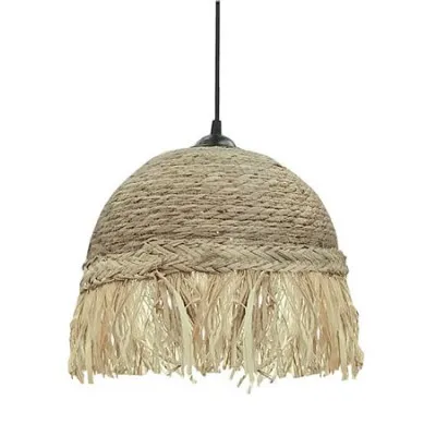 YT107 ΦΩΤΙΣΤΙΚΟ ΟΡΟΦΗΣ ΑΠΟ ΣΧΟΙΝΙ ΜΕ ΚΡΟΣΣΙΑ RAFFIA