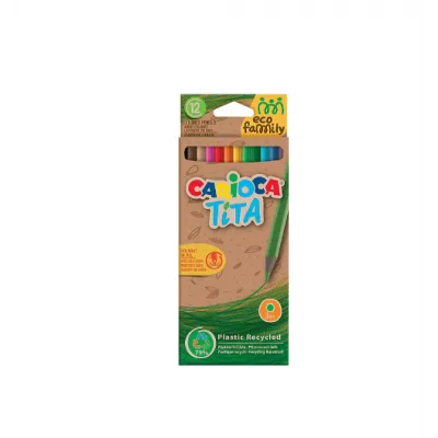 CARIOCA ΚΡΑΙΓΙΟΝ ΕΞΑΓΩΝΟ ΧΑΡΤ BLISTER 12XR TITA ECO FAMILY 43097