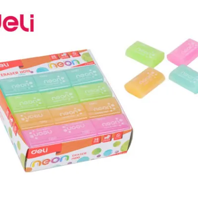 DELI ΓΟΜΑ 39x27x12mm NEON EH01000 ΑΣΣΟΡΤΙ 3 