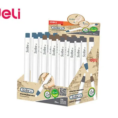 DELI ΓΟΜΑ ΜΕ ΚΟΥΜΠΙ Φ22x130mm SCRIBE-RT EH01800 ΑΣΣΟΡΤΙ  