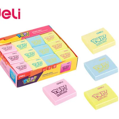 DELI ΓΟΜΑ 35x35x11mm POP E3044 ΑΣΣΟΡΤΙ 3 