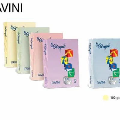 FAVINI ΧΑΡΤΙ Α4 80γρ. ΚΙΤΡΙΝΟ ΠΑΣΤΕΛ 500Φ.