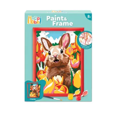 HappiHobbi Paint & Frame Cheerful Bunny