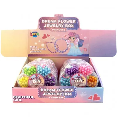 Χάντρες σε κουτί Μαργαρίτα Luna Toys 10,2x2x10,2 εκ. 2 Σχέδια