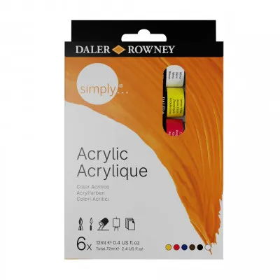 SIMPLY ACRYLIC 6X12ML SET