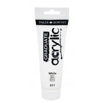 GRADUATE ACRYLIC 120ML WHITE