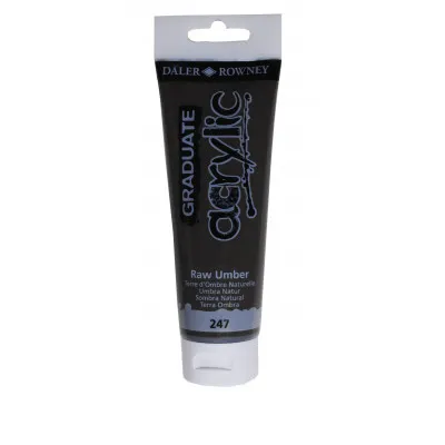 GRADUATE ACRYLIC 120ML RAW UMBER