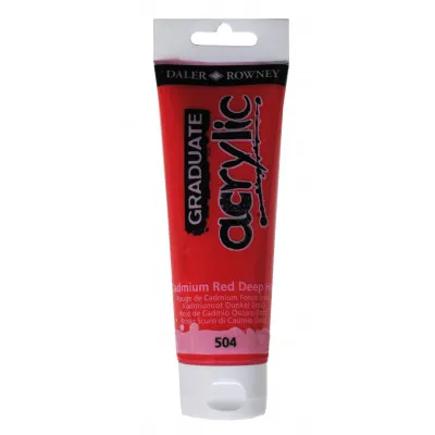 GRADUATE ACRYLIC 120ML CAD RED DEEP