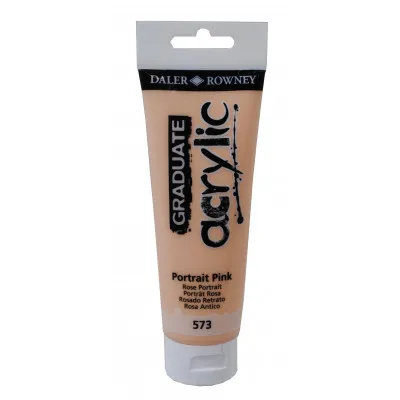 GRADUATE ACRYLIC 120ML PORTRAIT PINK