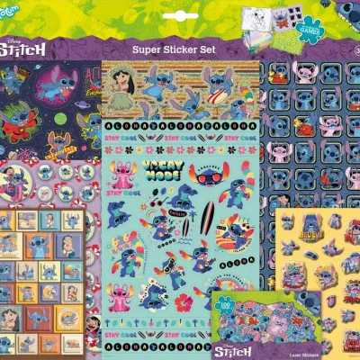 DISNEY SUPER STICKER SET STITCH 38X36