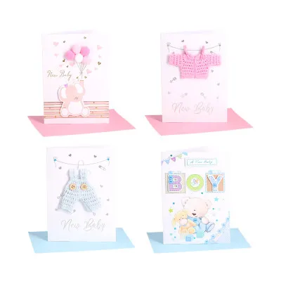 ΕΥΧΕΤΗΡΙΕΣ ΚΑΡΤΕΣ 3D BABY MIX 12.5X17.5