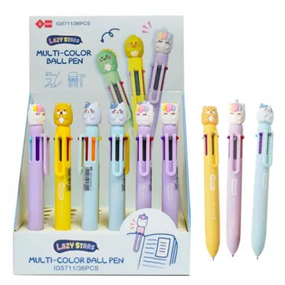 SQUISHΥ MULTI-COLOR BALL PEN 0,7mm 6 ΧΡΩΜΑΤΑ
