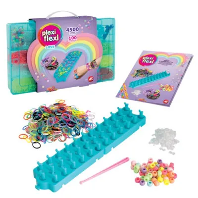 Plexi Flexi LOVE Μεγάλη Θήκη 4500 Λαστιχάκια & 100 Αξεσουάρ