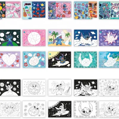 DISNEY STICKERS BY NUMBER STITCH