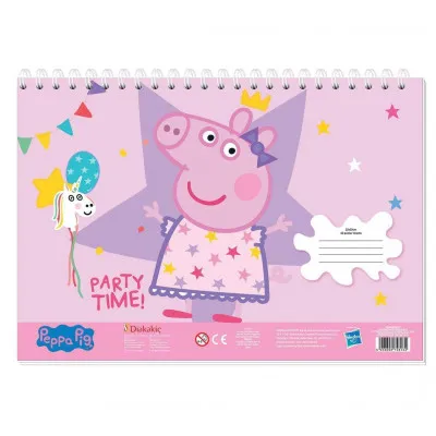ΜΠΛΟΚ ΖΩΓΡΑΦ PEPPA PIG 23X33 40ΦΥΛ ΑΥΤΟΚ-ΣΤΕΝΣΙΛ- 2ΣΕΛ ΧΡ 2ΣΧ