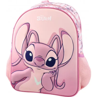 ΤΣΑΝΤΑ ΠΛΑΤΗΣ ΝΗΠΙΩΝ STITCH PPASTEL PINK 35X30X12