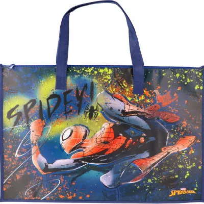 ΤΣΑΝΤΑ ΚΑΛΛΙΤΕΧΝΙΚΩΝ ΜΕ ΦΕΡΜΟΥΑΡ SPIDERMAN BLACK 42X29
