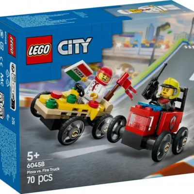 60458 PIZZA VS. FIRE TRUCK RACE CAR PACK