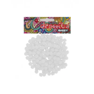 POMPONS ΑΣΠΡΟ ΧΡΩΜΑ 200 ΤΕΜAΧΙΑ ΜΕΓΕΘΟΣ 10 MM DESCRIBO * CN *