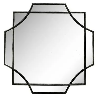 MI143 ΚΑΘΡΕΠΤΗΣ ART DECO ΜΕΤΑΛ ΚΟΡΝΙΖΑ 80Χ80