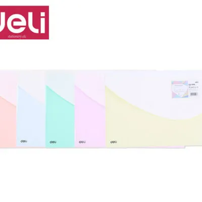 DELI ΦΑΚΕΛΟΣ ΚΟΥΜΠΙ PP 35x25cm MACARON E5506 ΑΣΣΟΡΤΙ  