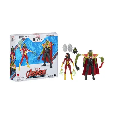 Hasbro Fans Marvel Avengers: Legends Series (60th Anniversary) - Beyond Earth's Mightiest - Skrull Queen & Super-Skrull Action F