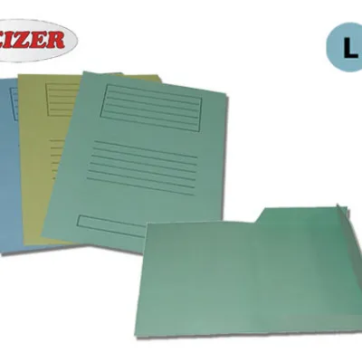 LEIZER ΦΑΚΕΛΟΣ ΜΕ ΠΤΕΡΥΓΙΑ ΜΑΝΙΛΑ ΧΑΡΤ. 26x35cm ΝΜ01 ΜΠΛΕ 50Τ