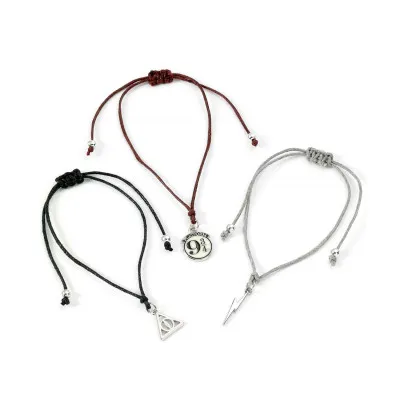 Carat Shop Harry Potter - Deathly Hallows Friendship Bracelet Set Multi (HPFB0450)