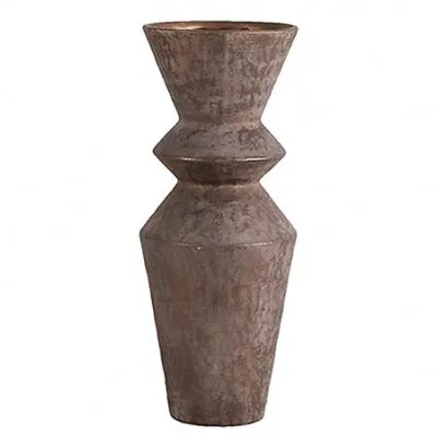 TR113 ΧΕΙΡΟΠΟΙΗΤΟ ΒΑΖΟ TERRACOTTA ZIG ZAG 49.5