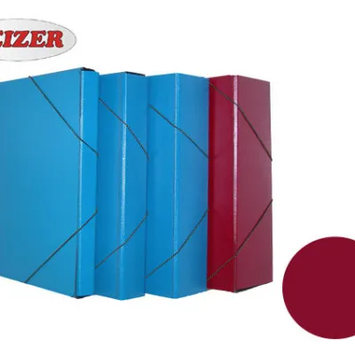 LEIZER ΚΟΥΤΙ ΜΕ ΛΑΣΤΙΧΟ FIBER 25x35x5εκ. KFL ΜΠΟΡΝΤΩ