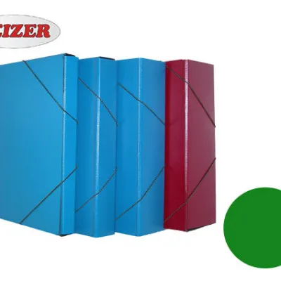 LEIZER ΚΟΥΤΙ ΜΕ ΛΑΣΤΙΧΟ FIBER 25x35x8εκ. KFL ΠΡΑΣΙΝΟ