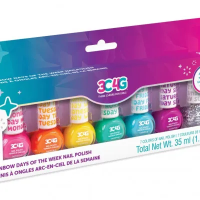 RAINBOW DAYS OF THE WEEK NAIL POLISH