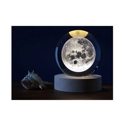 ΛΑΜΠΑ I TOTAL XL2713 CRYSTAL BALL MOON SMALL 6CM