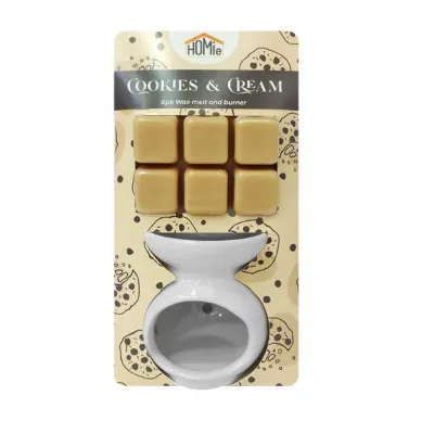 Βάση με αρωματικό wax melt cookies & cream 6 κύβοι