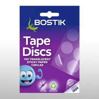 ΚΟΛΛΑ BOSTIK TAPE DISCS ΔΙΑΦΑΝΟ 120 ΤΕΜ