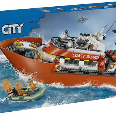 60504 COAST GUARD RESCUE BOAT & HELICOPTER