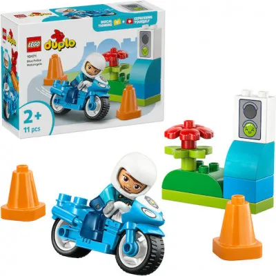 10471 BLUE POLICE MOTORCYCLE