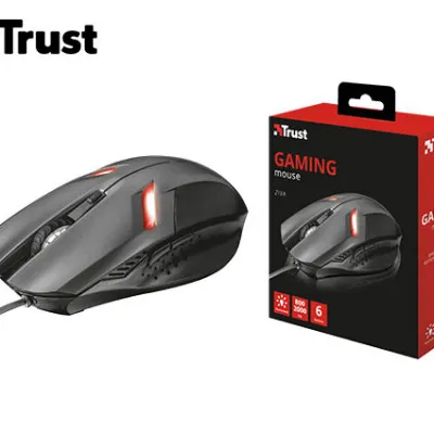 TRUST GAMING ΠΟΝΤΙΚΙ OPTICAL ΕΝΣΥΡΜ. 2000 DPI ZIVA ΜΑΥΡΟ