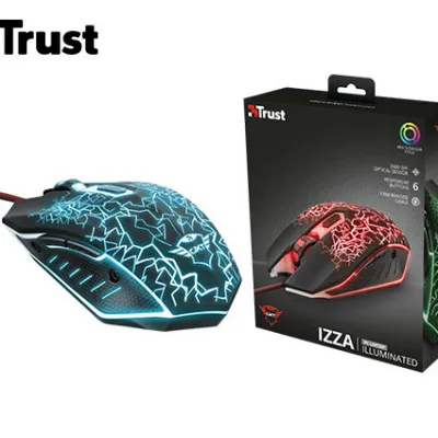 TRUST ΠΟΝΤΙΚΙ ΕΝΣΥΡΜΑΤΟ 800/2400DPI GXT 105 IZZ ILLUMINATED