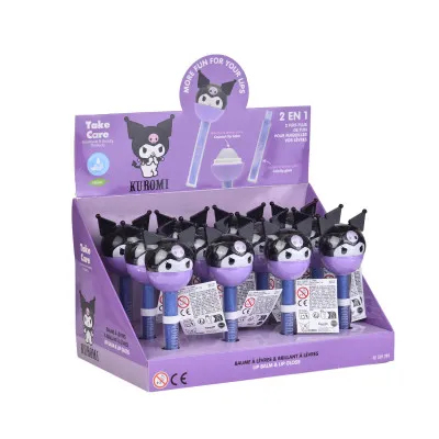KUROMI LIP BALM & LIP GLOSS LOLLIPOP ΣΕ DISPLAY