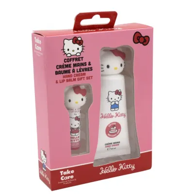 HELLO KITTY ΣΕΤ ΕΝΥΔΑΤΙΚΗ ΚΡΕΜΑ ΧΕΡΙΩΝ & LIP BALM