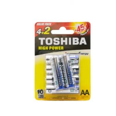 TOSHIBA ΜΠΑΤΑΡΙΑ ΑΑ ALKALINE BLISTER 4+2 LR6/1.5V 00152658