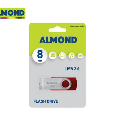 ALMOND FLASH DRIVE USB 8GB TWISTER ΚΟΚΚΙΝΟ