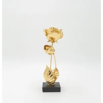 ΛΟΥΛΟΥΔΙΑ ΠΟΛΥΡΕΖΙΝ ΧΡΥΣΟ - ΜΑΥΡΟ 8.5x8.5x26cm