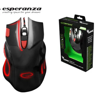 ESPERANZA GAMING ΠΟΝΤΙΚΙ USB HAWK EGM-401KR ΜΑΥ/ΚΟΚ.