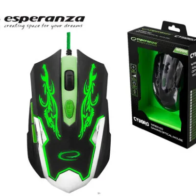 ESPERANZA GAMING ΠΟΝΤΙΚΙ USB CYBORG EGM-405 ΠΡΑΣΙΝΟ