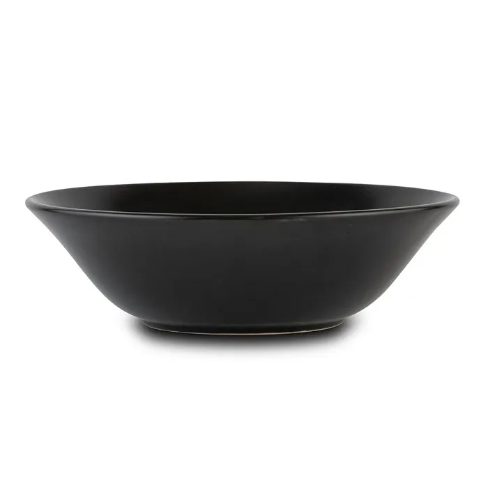 Σαλατιέρα stoneware "Soho" μαύρη 23cm